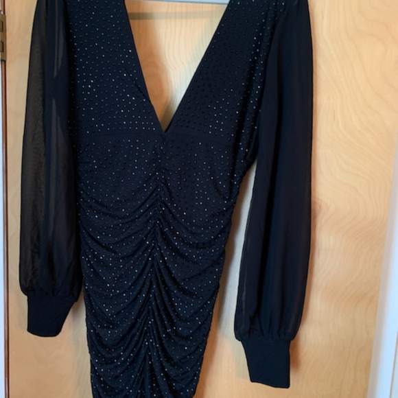 Windsor Sheer Long Sleeve Dress Size L - Picture 3 of 4